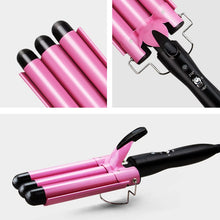 Load image into Gallery viewer, Hair Curling Iron Ceramic Professional Triple Barrel Hair Curler Egg Roll Hair Styling Tools Hair Styler Wand Curler Irons