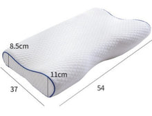Load image into Gallery viewer, Memory Foam Bed Orthopedic Pillow for Neck Pain Sleeping with Embroidered Pillowcase 60*30cm