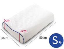 Load image into Gallery viewer, Memory Foam Bed Orthopedic Pillow for Neck Pain Sleeping with Embroidered Pillowcase 60*30cm