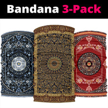 Load image into Gallery viewer, Luxury Oriental Mandala 6 Design on Bandana 3-Pack