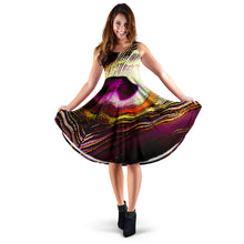 Load image into Gallery viewer, Bird Models: Peacock Feathers 04-01 Midi Dress