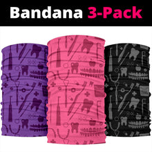 Load image into Gallery viewer, Dental Pattern Bandana 3-Pack
