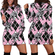 Load image into Gallery viewer, Elephant Argyle Hoodie Dress