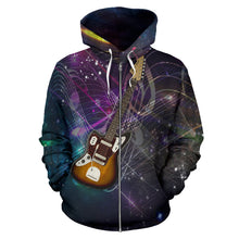 Load image into Gallery viewer, Stunning Guitar Lovers Zip Hoodie