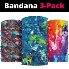 Load image into Gallery viewer, Abstract Oil Paintings Set - Bandana 3 Pack