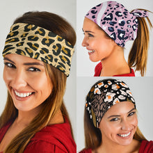 Load image into Gallery viewer, Luxury Leopard Style Collection Bandana 3-Pack