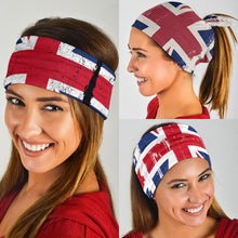 Load image into Gallery viewer, Grunge Union Jacks (Black, White, Grey) - Bandana 3 Pack