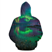 Load image into Gallery viewer, Northern Lights Zip-Up Hoodie