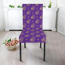 Load image into Gallery viewer, Lucky Purple Elephant Dining Chair Slip Cover