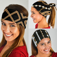 Load image into Gallery viewer, Luxury Golden Chains Bandana 3-Pack