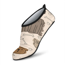 Load image into Gallery viewer, Brown Doodle Dogs Beach Shoes