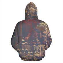 Load image into Gallery viewer, Zip-Up Hoodie Vintage Cityscape