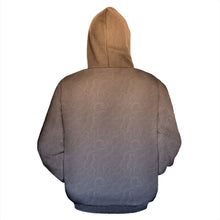 Load image into Gallery viewer, Topographic Print Zip-Up Hoodie