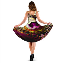 Load image into Gallery viewer, Bird Models: Peacock Feathers 04-01 Midi Dress
