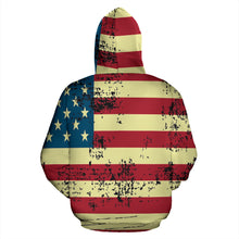 Load image into Gallery viewer, American Flag Zip Hoodie
