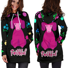 Load image into Gallery viewer, Faithful Poodle Dog Hoodie Dress Cute Poodle Dogs
