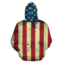Load image into Gallery viewer, American Flag Zip Hoodie