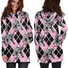 Load image into Gallery viewer, Elephant Argyle Hoodie Dress