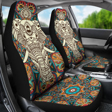 Load image into Gallery viewer, Boho Mandala Elephant Car Seat Cover