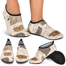 Load image into Gallery viewer, Brown Doodle Dogs Beach Shoes