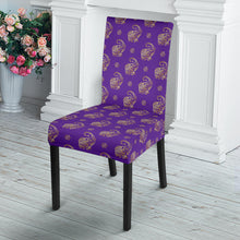 Load image into Gallery viewer, Lucky Purple Elephant Dining Chair Slip Cover