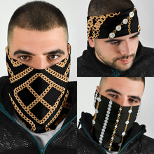 Load image into Gallery viewer, Luxury Golden Chains Bandana 3-Pack