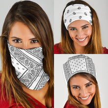 Load image into Gallery viewer, White Bandana Headbands 3 Pack