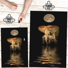 Load image into Gallery viewer, Elephant Moon Jigsaw Puzzle
