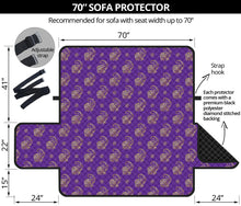 Load image into Gallery viewer, Lucky Purple Elephant 70'' Sofa Protector