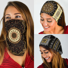 Load image into Gallery viewer, Luxury Oriental Mandala 5 Design on Bandana 3-Pack
