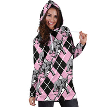 Load image into Gallery viewer, Elephant Argyle Hoodie Dress
