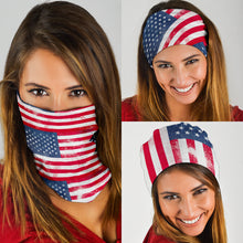 Load image into Gallery viewer, American Flag Bandana Headbands 3 Pack
