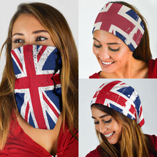 Load image into Gallery viewer, Grunge Union Jacks (Black, White, Grey) - Bandana 3 Pack