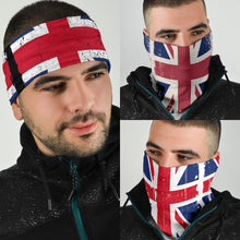 Load image into Gallery viewer, Grunge Union Jacks (Black, White, Grey) - Bandana 3 Pack