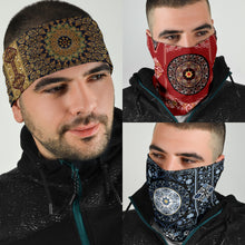 Load image into Gallery viewer, Luxury Oriental Mandala 6 Design on Bandana 3-Pack