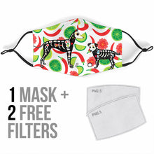 Load image into Gallery viewer, Day of the Dead Dogs Face Masks - Pattern or Black