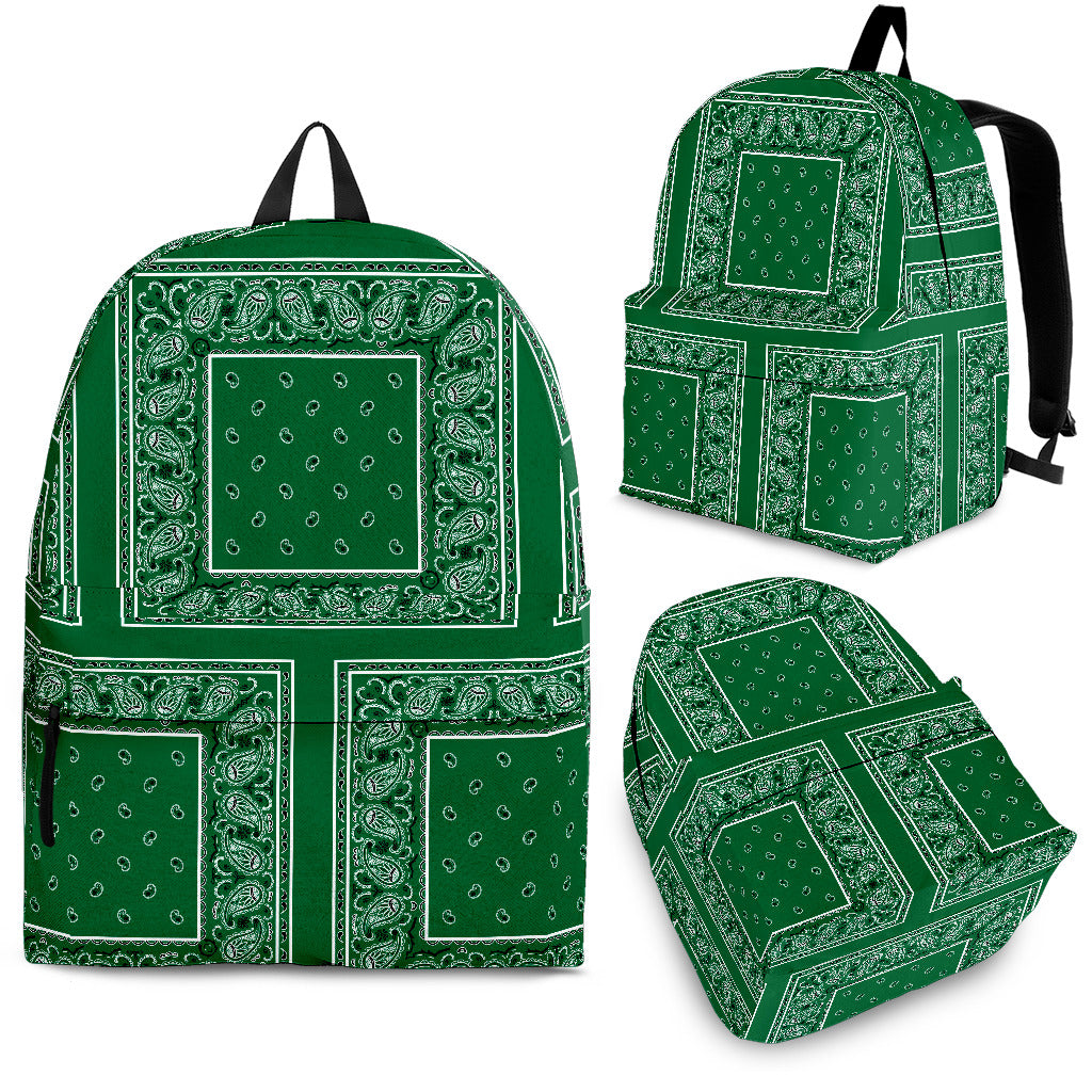 Classic Green Bandana patch Backpack