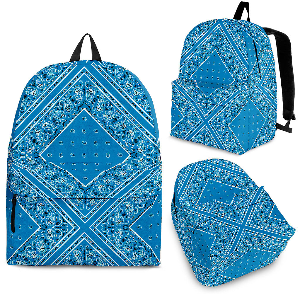 Sky Blue Bandana Diamond Backpack