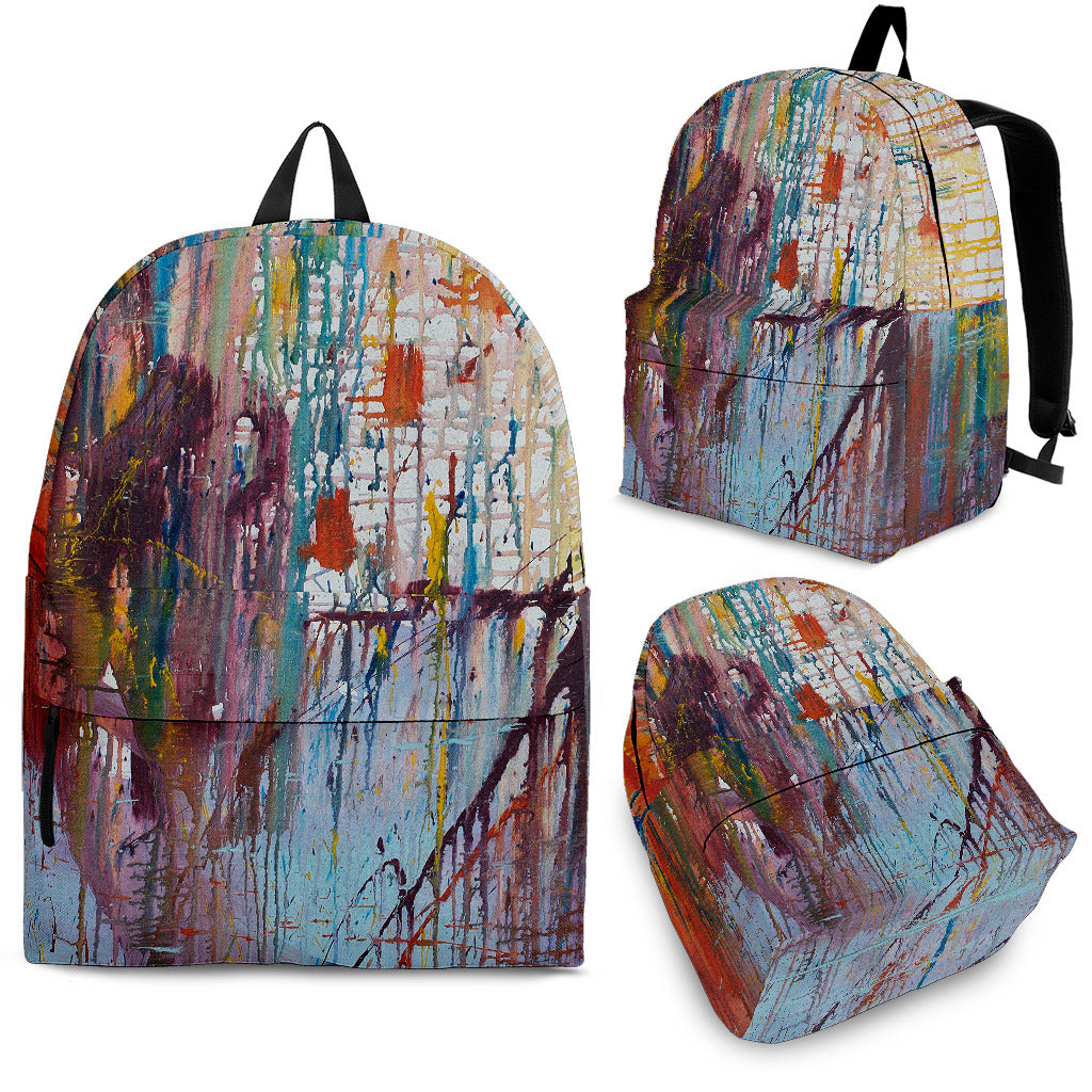 Drizzled Backpack from Expressionistic Fine Art Painting