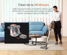 Load image into Gallery viewer, Cordless Wireless Handheld Vacuum, 40Mins Runtimes, Removable Battery, 1.2L Dust Cup

