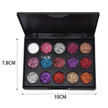 Load image into Gallery viewer, 15 Color : Makeup Pigment Eyeshadow Palette
