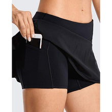Load image into Gallery viewer, Women Tennis Skorts Sport Athletic Yoga Shorts Skirt Solid Color Anti Exposure Fitness High Waist Shorts Female Sportswear
