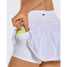 Load image into Gallery viewer, Women Tennis Skorts Sport Athletic Yoga Shorts Skirt Solid Color Anti Exposure Fitness High Waist Shorts Female Sportswear
