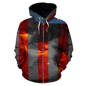 American Space Flag Zip Hoodie