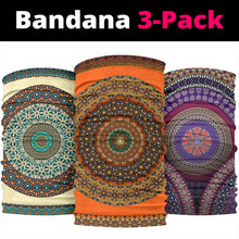 Load image into Gallery viewer, Mandala Design by This is iT Original Bandana 3-Pack
