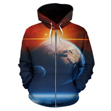 Load image into Gallery viewer, Zip Up Hoodie Earth
