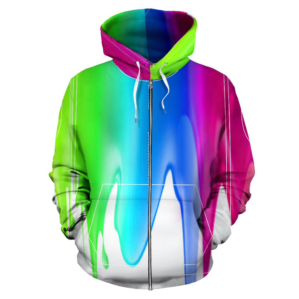 COLOR ZIP-UP HOODIE