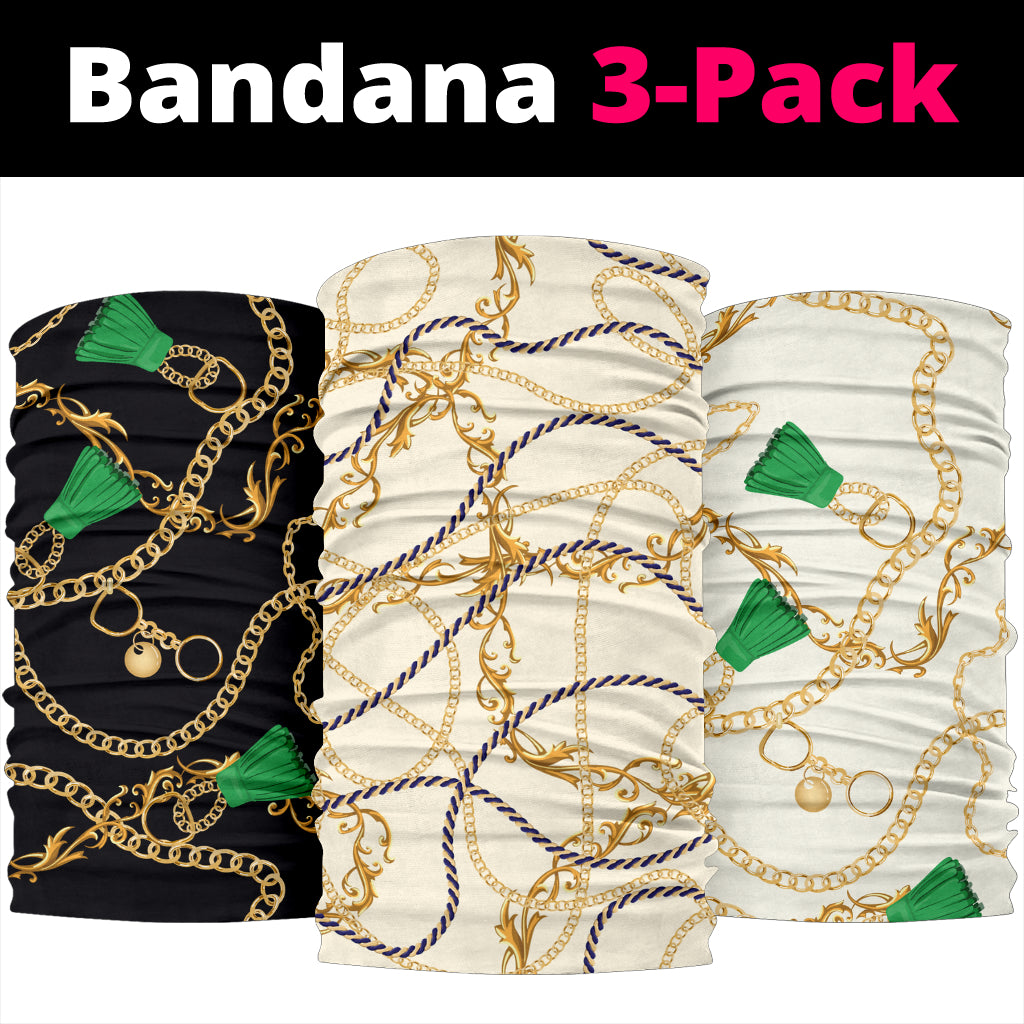 Luxury Chains Collection Bandana 3-Pack