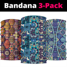 Load image into Gallery viewer, Mandala 6 Design by This is iT Original Bandana 3-Pack
