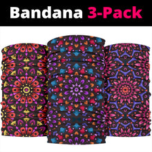 Load image into Gallery viewer, Mandala 4 Design by This is iT Original Bandana 3-Pack
